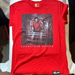 Muerte Hustle Daily - El Chapo Champions Hustle - Red Graphic Tee